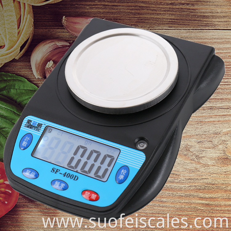 SF-400D 600g 0.01g SUOFEI Digital Food Kitchen Scale Weight Machine Electronic Balance Weighing Scale Digital